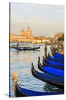 Gondola Lineup in Front of Basilica Di Santa Maria Della Salute. Venice. Italy-Tom Norring-Stretched Canvas