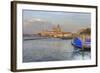 Gondola Lineup in Front of Church of San Giorgio Maggiore. Venice. Italy-Tom Norring-Framed Photographic Print