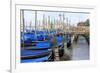 Gondola Lineup. Venice. Italy-Tom Norring-Framed Photographic Print