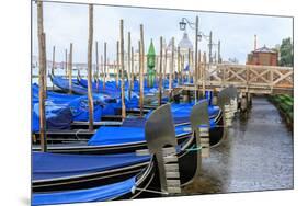 Gondola Lineup. Venice. Italy-Tom Norring-Mounted Photographic Print