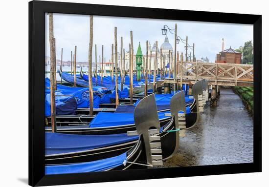 Gondola Lineup. Venice. Italy-Tom Norring-Framed Photographic Print