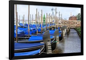 Gondola Lineup. Venice. Italy-Tom Norring-Framed Photographic Print