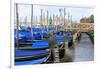 Gondola Lineup. Venice. Italy-Tom Norring-Framed Premium Photographic Print