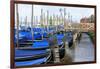 Gondola Lineup. Venice. Italy-Tom Norring-Framed Photographic Print