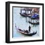 Gondola Mooring, Venice-Tosh-Framed Art Print