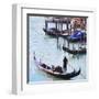 Gondola Mooring, Venice-Tosh-Framed Art Print