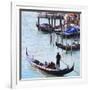 Gondola Mooring, Venice-Tosh-Framed Art Print