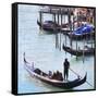 Gondola Mooring, Venice-Tosh-Framed Stretched Canvas