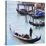 Gondola Mooring, Venice-Tosh-Stretched Canvas