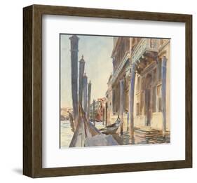 Gondola Moorings on the Grand Canal, 1904/07-John Singer Sargent-Framed Art Print