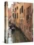 Gondola on a Canal, Venice, UNESCO World Heritage Site, Veneto, Italy, Europe-Amanda Hall-Stretched Canvas