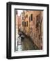 Gondola on a Canal, Venice, UNESCO World Heritage Site, Veneto, Italy, Europe-Amanda Hall-Framed Photographic Print