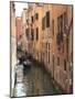 Gondola on a Canal, Venice, UNESCO World Heritage Site, Veneto, Italy, Europe-Amanda Hall-Mounted Photographic Print