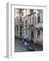 Gondola on a Canal, Venice, UNESCO World Heritage Site, Veneto, Italy, Europe-Amanda Hall-Framed Photographic Print