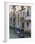 Gondola on a Canal, Venice, UNESCO World Heritage Site, Veneto, Italy, Europe-Amanda Hall-Framed Photographic Print