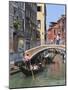 Gondola on a Canal, Venice, UNESCO World Heritage Site, Veneto, Italy, Europe-Amanda Hall-Mounted Photographic Print