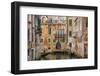 Gondola on canal in Venice, Veneto, Italy-Jon Arnold-Framed Photographic Print