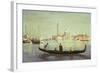 Gondola on Grand Canal, Venice-Jean-Baptiste-Camille Corot-Framed Giclee Print