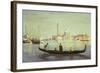 Gondola on Grand Canal, Venice-Jean-Baptiste-Camille Corot-Framed Giclee Print