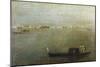 Gondola on Lagoon, Gray Lagoon C. 1765-Francesco Guardi-Mounted Giclee Print