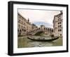 Gondola on the Canal Grande, Venice, Heading to the Rialto Bridge-foodbytes-Framed Photographic Print