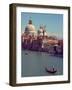 Gondola on the Grand Canal nearing the Santa Maria della Salute, Venice, Italy-Janis Miglavs-Framed Photographic Print