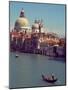 Gondola on the Grand Canal nearing the Santa Maria della Salute, Venice, Italy-Janis Miglavs-Mounted Photographic Print