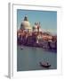 Gondola on the Grand Canal nearing the Santa Maria della Salute, Venice, Italy-Janis Miglavs-Framed Photographic Print