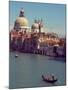 Gondola on the Grand Canal nearing the Santa Maria della Salute, Venice, Italy-Janis Miglavs-Mounted Photographic Print