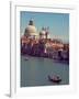 Gondola on the Grand Canal nearing the Santa Maria della Salute, Venice, Italy-Janis Miglavs-Framed Photographic Print