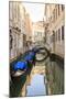 Gondola Parking under Bridge. Venice. Italy-Tom Norring-Mounted Photographic Print