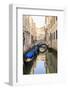 Gondola Parking under Bridge. Venice. Italy-Tom Norring-Framed Photographic Print