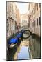 Gondola Parking under Bridge. Venice. Italy-Tom Norring-Mounted Photographic Print