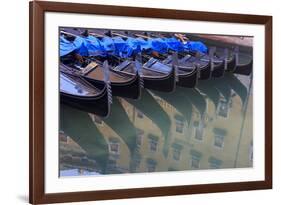 Gondola Parking. Venice. Italy-Tom Norring-Framed Photographic Print