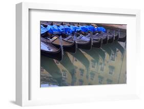Gondola Parking. Venice. Italy-Tom Norring-Framed Photographic Print