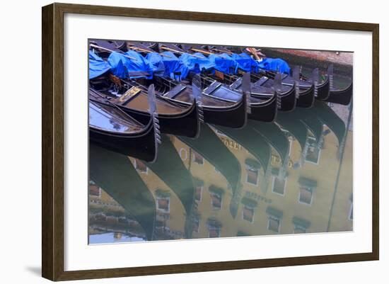 Gondola Parking. Venice. Italy-Tom Norring-Framed Photographic Print