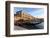 Gondola, Ponte Della Paglia and Riva Degli Schiavoni at sunrise after snow, Venice, UNESCO World He-Eleanor Scriven-Framed Photographic Print