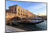 Gondola, Ponte Della Paglia and Riva Degli Schiavoni at sunrise after snow, Venice, UNESCO World He-Eleanor Scriven-Mounted Photographic Print