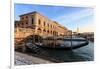 Gondola, Ponte Della Paglia and Riva Degli Schiavoni at sunrise after snow, Venice, UNESCO World He-Eleanor Scriven-Framed Photographic Print