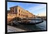 Gondola, Ponte Della Paglia and Riva Degli Schiavoni at sunrise after snow, Venice, UNESCO World He-Eleanor Scriven-Framed Photographic Print