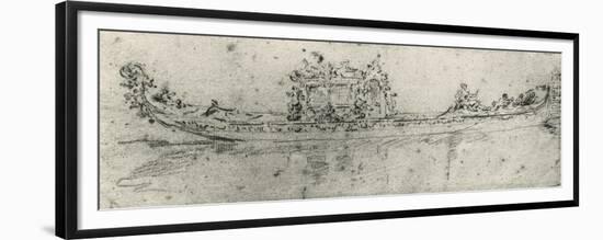 Gondola Reserved for Ambassadors-Francesco Guardi-Framed Premium Giclee Print