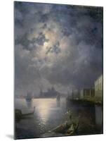 Gondola Ride in the Moonlight, Venice-Konstantinovich Ivan Aivazovsky-Mounted Giclee Print