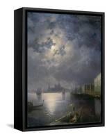 Gondola Ride in the Moonlight, Venice-Konstantinovich Ivan Aivazovsky-Framed Stretched Canvas