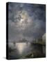 Gondola Ride in the Moonlight, Venice-Konstantinovich Ivan Aivazovsky-Stretched Canvas
