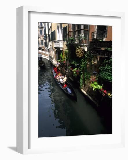 Gondola Ride on Canal, Venice, Italy-Bill Bachmann-Framed Photographic Print