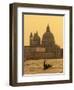 Gondola, Santa Maria Della Salute and Grand Canal at Sunset, Venice, Italy-Jon Arnold-Framed Photographic Print