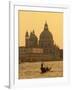 Gondola, Santa Maria Della Salute and Grand Canal at Sunset, Venice, Italy-Jon Arnold-Framed Photographic Print