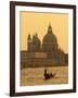 Gondola, Santa Maria Della Salute and Grand Canal at Sunset, Venice, Italy-Jon Arnold-Framed Photographic Print