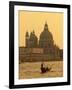 Gondola, Santa Maria Della Salute and Grand Canal at Sunset, Venice, Italy-Jon Arnold-Framed Photographic Print