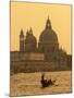 Gondola, Santa Maria Della Salute and Grand Canal at Sunset, Venice, Italy-Jon Arnold-Mounted Photographic Print